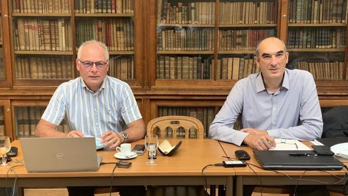 Laurent Largant, délégué général (à g.), et Cédric Abriat, nouveau président d’Afaïa depuis juin dernier. © R. FOURREAUX