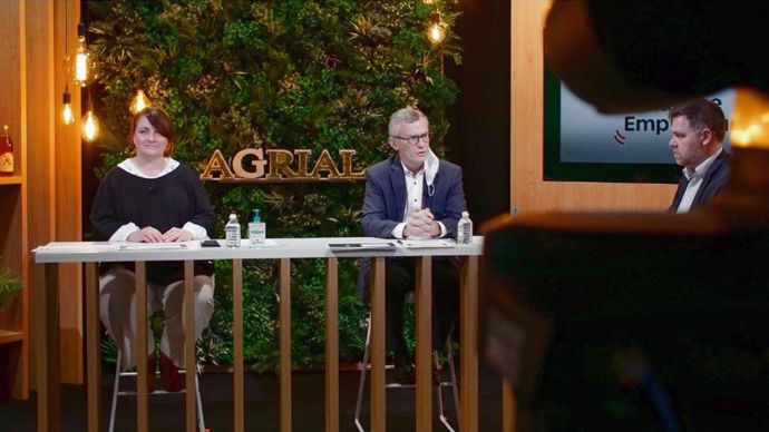 Une journée digitale a été proposée début février à l’ensemble des recruteurs du groupe pour échanger sur la marque employeur d’Agrial. De gauche à droite, Virginie Viader, directrice développement RH, branche légumes et fruits frais, Ludovic Spiers, directeur général, et Thomas Guerton, DRH.