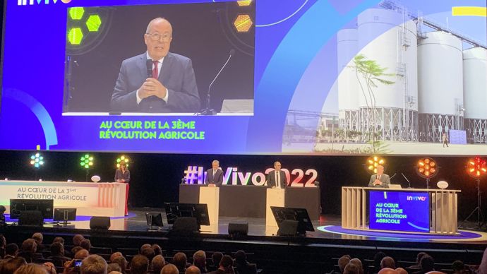 Philippe Mangin, président du groupe InVivo, confie sa complicité avec le DG, Thierry Blandinières, et sa proximité avec Jérôme Calleau, président délégué.