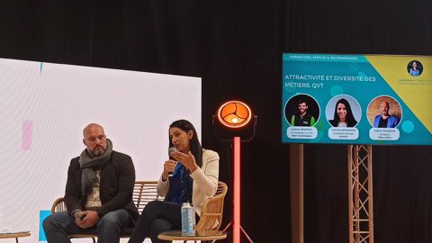 Yasmina Bousraou, secrétaire générale d'Arterris, intervenait sur l'attractivité des métiers de l'agroalimentaire, jeudi 8 décembre, au salon Régal Sud de France, quelques jours après la diffusion par la coopérative de son CV inversé.
