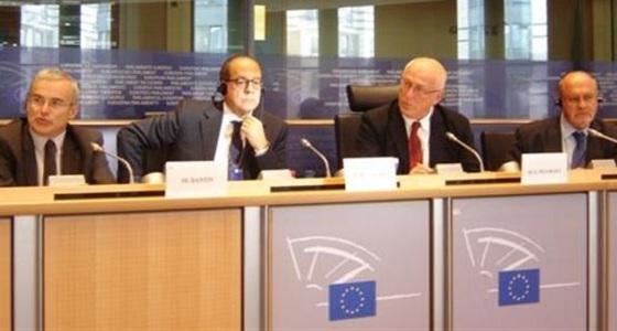 Michel Dantin, Paolo DE CASTRO, président de la Commission Agriculture du Parlement européen, Giovanni La Via et  Luis Capoulas Santos , 