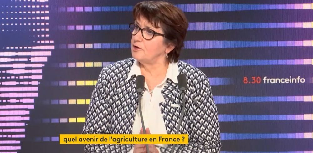 Christiane Lambert, présidente de la FNSEA, au micro de France Info le 20 décembre 2022, après l'annonce de sa non-représentation pour un 3e mandat