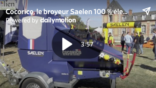 Un broyeur Saelen 100 % électrique et 100 % connecté Un broyeur Saelen 100 % électrique et 100 % connecté