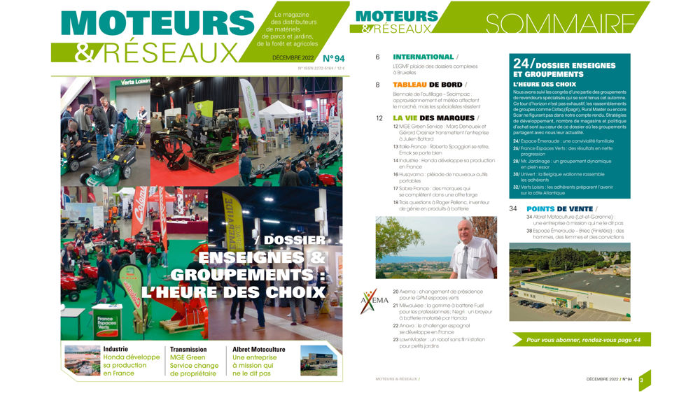 A lire dans Moteurs & Réseaux : dossier spécial enseignes et groupements