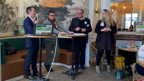 L'Unilet était réunie en conférence de presse à Paris le 9 février 2023. De gauche à droite : Cyrille Auguste, président de l’Unilet, Christophe Basile, vice-président de l’Unilet, Jean-Claude Orhan, vice-président de l’Unilet, et Cécile Le Doaré, directrice générale de l’Unilet.
