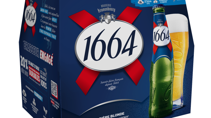 Un QR Code est maintenant apposé sur chaque pack de bière et bouteille de 1664 Blonde pour donner accès au consommateur, en détail, au chemin parcouru par l’orge du champ à la bouteille.