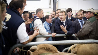 Emmanuel Macron sera présent "une grande partie de la journée" pour l'ouverture du salon international de l'Agriculture ce samedi 25 février 2023. (image d'illustration prise au Sia en 2019). Emmanuel Macron sera présent "une grande partie de la journée" pour l'ouverture du salon international de l'Agriculture ce samedi 25 février 2023. (image d'illustration prise au Sia en 2019).