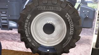 Trelleborg a logé son bloc de capteurs ATMS sur la face interne de son pneumatique.