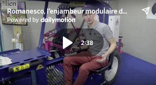 Web
Vidéo concours Innovation
Sival d’argent pour l’enjambeur modulaire de maraîchage Romanesco.
Lors du dernier Salon Sival du 17 au 19 janvier 2023 à Angers (49), le concours Innovation a récompensé d’un Sival d’argent Romanesco pour son enjambeur modulaire de maraîchage dans la catégorie « Machinisme et automatisme ».
Sival d’argent pour l’enjambeur modulaire de maraîchage Romanesco. Web
Vidéo concours Innovation
Sival d’argent pour l’enjambeur modulaire de maraîchage Romanesco.
Lors du dernier Salon Sival du 17 au 19 janvier 2023 à Angers (49), le concours Innovation a récompensé d’un Sival d’argent Romanesco pour son enjambeur modulaire de maraîchage dans la catégorie « Machinisme et automatisme ».
Sival d’argent pour l’enjambeur modulaire de maraîchage Romanesco.