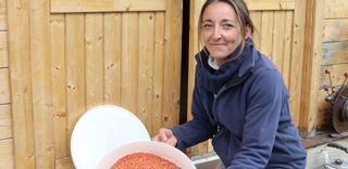 Anaïs Renoud est aujourd’hui la principale productrice de piment de Bresse. Anaïs Renoud est aujourd’hui la principale productrice de piment de Bresse.
