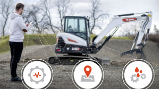 La télématique Bobcat permet de déclencher une alerte lorsqu'un machine s'éloigne d'un site, afin de prévenir les vols. La télématique Bobcat permet de déclencher une alerte lorsqu'un machine s'éloigne d'un site, afin de prévenir les vols.