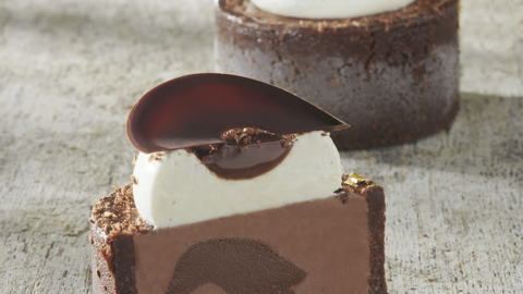 Patisserie glacée par Valrhona