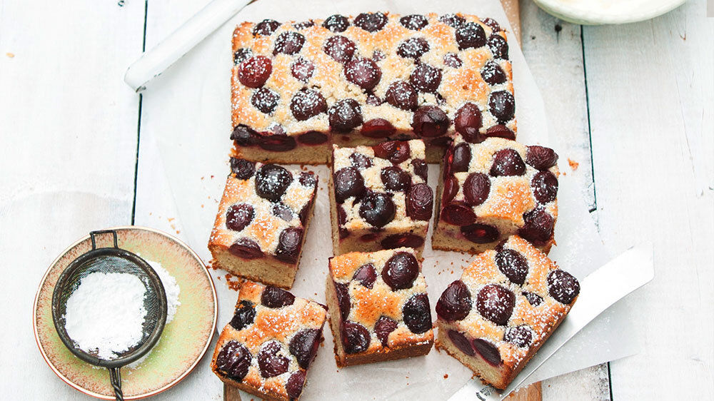 Gâteau aux cerises de nos régions.