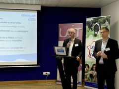 Eric Forin (à gauche) et Emmanuel Vassenex, président et vice-président de Syndilait, ne veulent pas entendre parler de baisse de tarif.