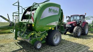 McHale a profité du salon pour proposer des démonstrations de sa presse V 6760, dévoilée lors du Sima. Sur cette presse, le cycle complet, du liage jusqu'à la fermeture de la porte, est entièrement automatisé. McHale a profité du salon pour proposer des démonstrations de sa presse V 6760, dévoilée lors du Sima. Sur cette presse, le cycle complet, du liage jusqu'à la fermeture de la porte, est entièrement automatisé.