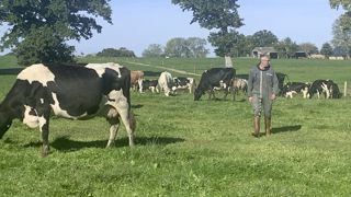 À partir de 2019, Laurent Gourdelier a entamé la conversion de son troupeau vers une conduite calée sur la pousse de l'herbe. Son objectif : produire 800000 litres de lait avec 170 vaches kiwi. À partir de 2019, Laurent Gourdelier a entamé la conversion de son troupeau vers une conduite calée sur la pousse de l'herbe. Son objectif : produire 800000 litres de lait avec 170 vaches kiwi.
