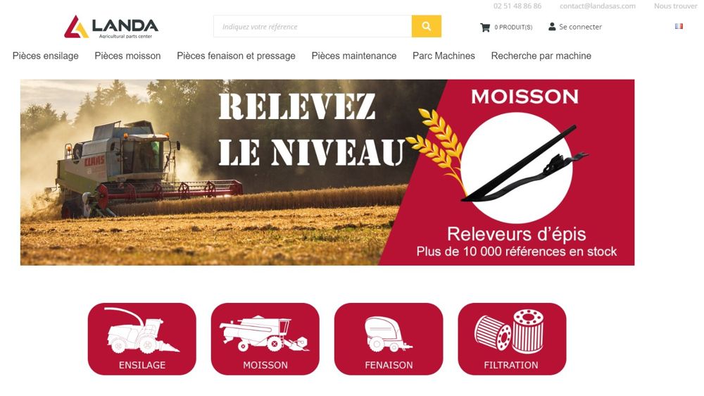 Landa fête cette année ses 40 ans et lance son premier site internet.