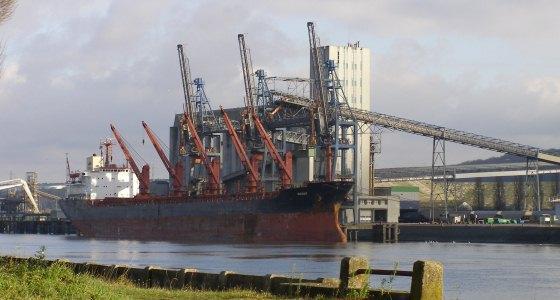 Port d'exportation de céréales