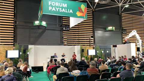  L’espace de conférences, au Forum Paysalia (hall 5), tourne à plein durant trois jours.