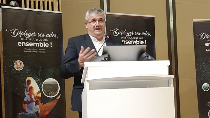 « Il faut expliquer le métier d’agriculteur et les usages du maïs aux citadins comme aux ruraux », a insisté Marc Moser, président du Comptoir agricole, vendredi 15 décembre à Bischoffsheim (Bas-Rhin).