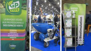 Une nouvelle marque (GP Vert) et des nouveautés exposées par le groupe Perret au salon Paysalia 2023. Une nouvelle marque (GP Vert) et des nouveautés exposées par le groupe Perret au salon Paysalia 2023.