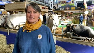 Laurence Marandola, porte-parole de la Confédération paysanne, au Salon de l'agriculture le 24 février 2024. Laurence Marandola, porte-parole de la Confédération paysanne, au Salon de l'agriculture le 24 février 2024.