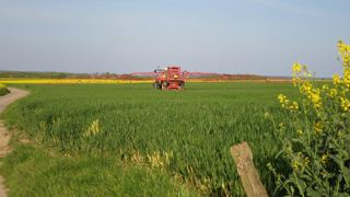 Les chercheurs ont observé que l’usage de pesticides sur les champs conventionnels décroît à mesure que leur distance par rapport aux champs bio grandit.
