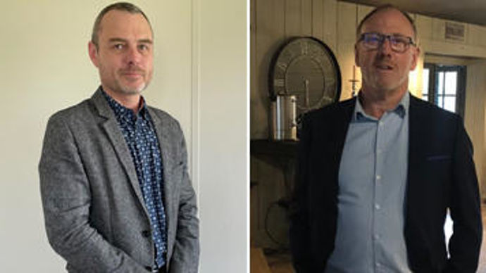 Arrivé en début d'année aux Ets Bodin, Christophe Degenne (à g.) a travaillé avec Pascal Cron jusqu'à son départ fin mars.