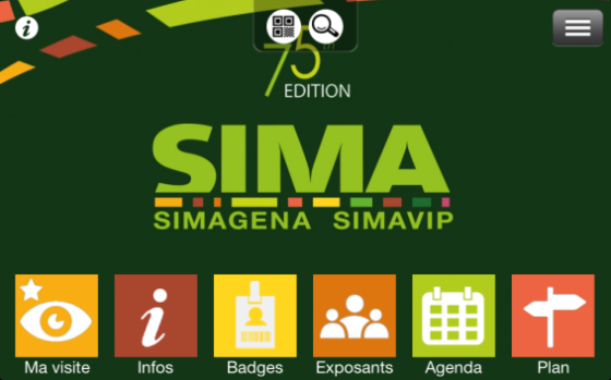 L'application mobile du Sima 2013