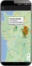 &nbsp;Avec l&rsquo;appli, les mat&eacute;riels et les parcs sont g&eacute;olocalis&eacute;s. (&copy;Irium Software)