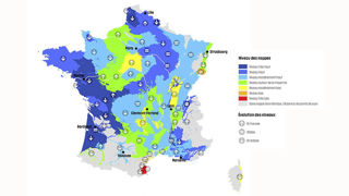 Situation du niveau des nappes d'eau souterraine au 1er mai 2024. Situation du niveau des nappes d'eau souterraine au 1er mai 2024.
