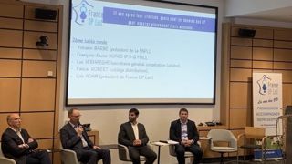 Parmi les intervenants réunis lors de la journée des OP Lait, de gauche à droite : Luc Verhaeghe (secrétaire général de la Coopération laitière) ; François-Xavier Huard (PDG de la Fnil) ; Loïc Adam (président de France OP Lait) et Yohann Barbe (président de la FNPL). Parmi les intervenants réunis lors de la journée des OP Lait, de gauche à droite : Luc Verhaeghe (secrétaire général de la Coopération laitière) ; François-Xavier Huard (PDG de la Fnil) ; Loïc Adam (président de France OP Lait) et Yohann Barbe (président de la FNPL).