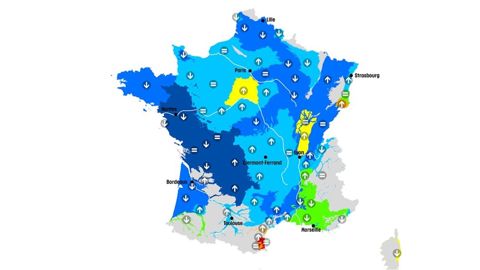 70 % des nappes avec un niveau au-dessus des normales 70 % des nappes avec un niveau au-dessus des normales