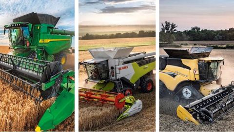 Claas, New Holland et John Deere représentent près de 90 % du marché français des moissonneuses-batteuses. Claas, New Holland et John Deere représentent près de 90 % du marché français des moissonneuses-batteuses.