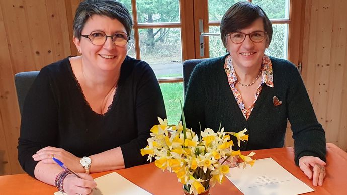 Annick Laffineur (à dr.), dirigeante du cabinet AL Conseil, et Dorothée Boschat, fondatrice d'Inspire RH.