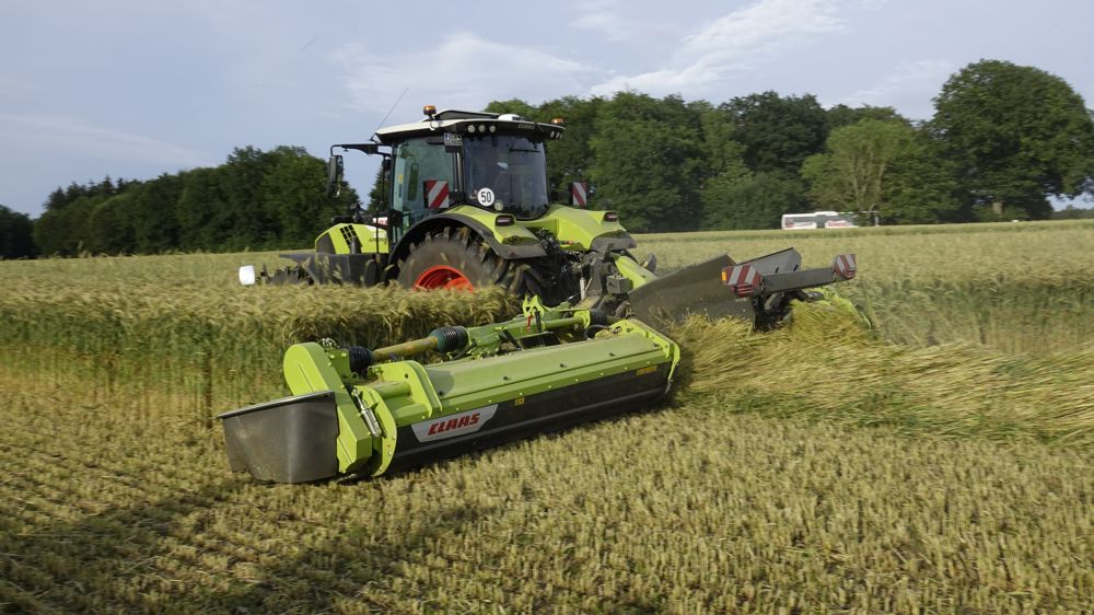 Claas Disco 9300 Direct Swather : un conditionneur troqué contre une vis Claas Disco 9300 Direct Swather : un conditionneur troqué contre une vis