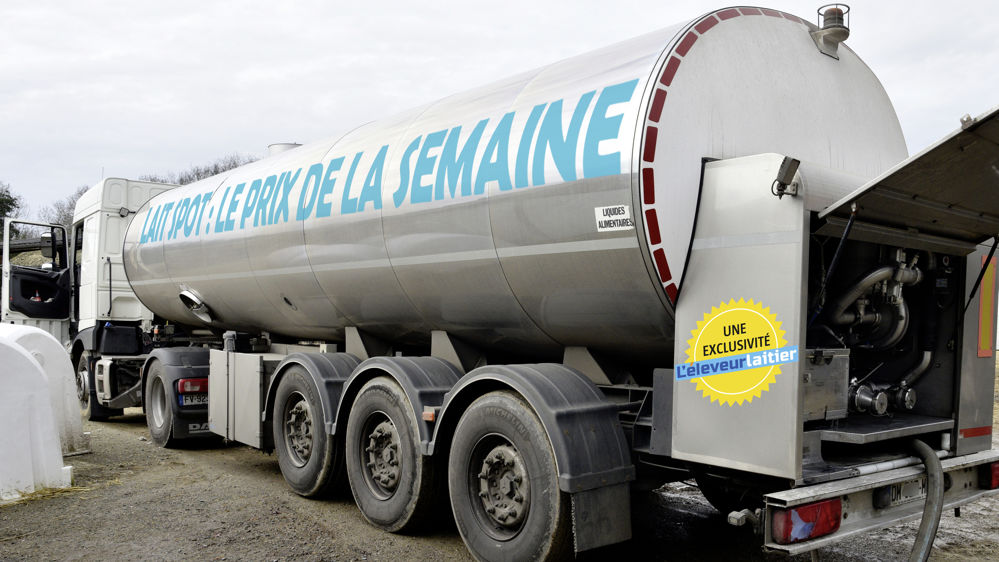 Camion de ramassage de lait