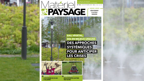 À la Une de Matériel et Paysage : gérer l'eau dans les espaces verts urbains À la Une de Matériel et Paysage : gérer l'eau dans les espaces verts urbains