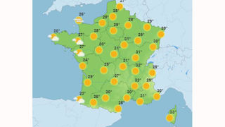 Les températures atteindront voire dépasseront les 30 °C mercredi 28 août. Les températures atteindront voire dépasseront les 30 °C mercredi 28 août.