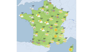 Météo-France annonce un temps orageux pour les prochains jours (carte du 30 août 2024). Météo-France annonce un temps orageux pour les prochains jours (carte du 30 août 2024).