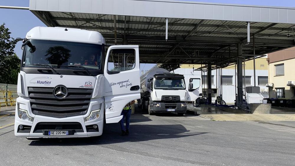 Camion de ramassage de lait