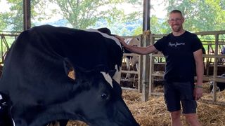 Julien Verdes : " Nous sommes plusieurs à soigner les vaches sur la ferme. Le fait d'avoir un protocole bien calé simplifie le travail ." Julien Verdes : " Nous sommes plusieurs à soigner les vaches sur la ferme. Le fait d'avoir un protocole bien calé simplifie le travail ."