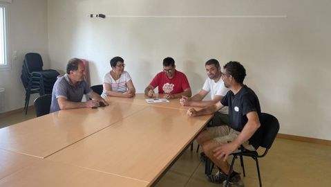 S. Guiheneuf en réunion de bureau à la Cuma Saint-Joseph