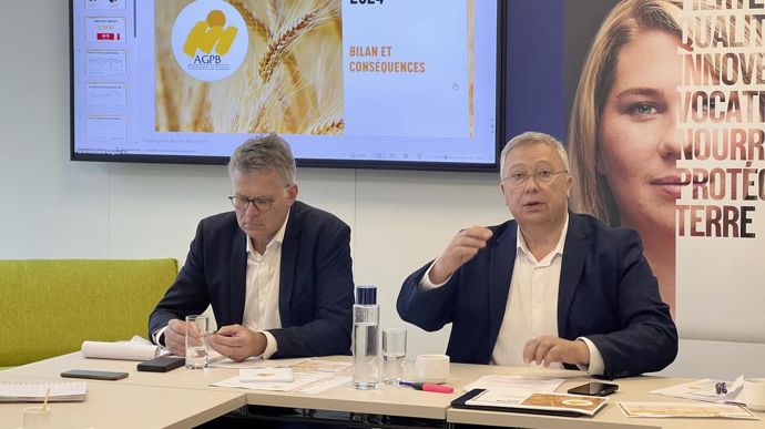 « Les trésoreries des céréaliers sont dans le rouge », ont alerté Philippe Heusèle, secrétaire général, et Eric Thirouin, président de l'AGPB, jeudi 5 septembre, à l'occasion de la conférence de presse du syndicat à Paris.