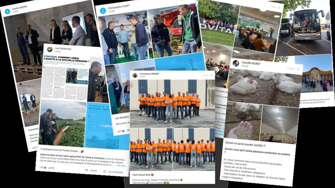 80 à 90 % des collaborateurs d'Unéal se connectent régulièrement à la plateforme de communication Steeple.