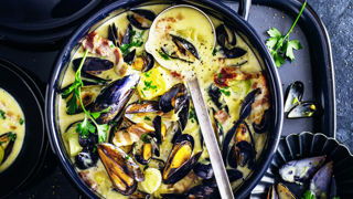 Chaudrée de moules. Chaudrée de moules.