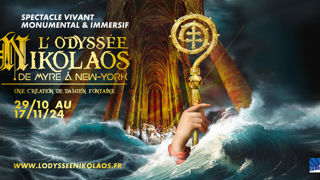 Le spectacle de son et lumière « L’Odyssée Nikolaos » prendra place dans la basilique de Saint-Nicolas-de-Port du 29 octobre au 17 novembre 2024. Le spectacle de son et lumière « L’Odyssée Nikolaos » prendra place dans la basilique de Saint-Nicolas-de-Port du 29 octobre au 17 novembre 2024.