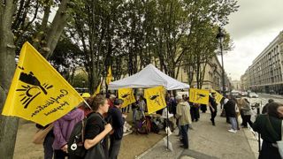 La Confédération paysanne a manifesté à Paris pour une amélioration de la protection sociale des exploitants agricoles ce jeudi 17 octobre 2024. La Confédération paysanne a manifesté à Paris pour une amélioration de la protection sociale des exploitants agricoles ce jeudi 17 octobre 2024.
