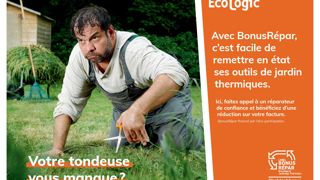 Affiche disponible pour les revendeurs agréés BonusRépar (matériels de jardin thermiques).