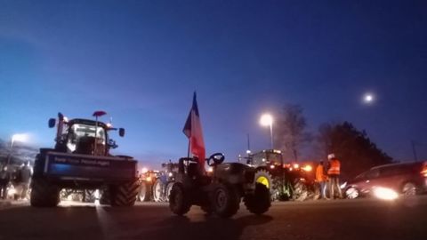 Blocage autoroutier par des agriculteurs en colère en février dernier.